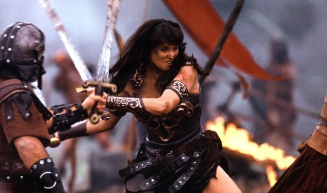 Xena goes into battle